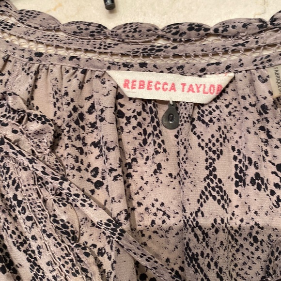 Rebecca Taylor Silk snake print blouse - Picture 6 of 11
